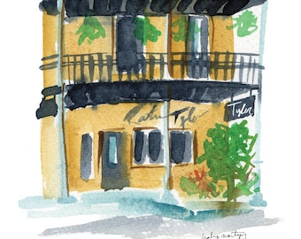 Starkville Mississippi Restaurant Print -- Restaurant Tyler 8 x 10"