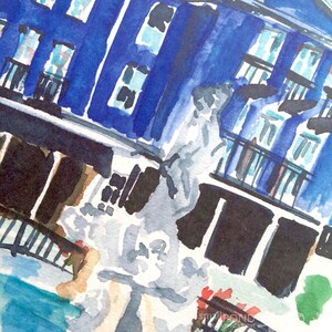 Cotton District, Starkville Mississippi Watercolor Print Hand Lettering image 2
