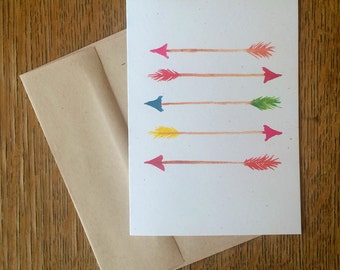 Arrows -- Watercolor Notecards