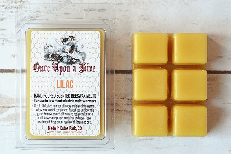 Scented | Natural 3 oz Wax Melts Lilac Beeswax Melts Melt-Warmers