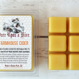 Farmhouse Cider Beeswax Melts 3 oz. Natural Melt-Warmers Wax Melts Scented image 1