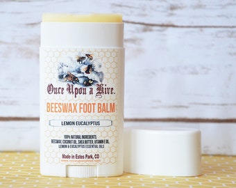 Beeswax Foot Balm | Lemon Eucalyptus | Skin Cream | Body Butter | Lotion | Essential Oil | Moisturizing | Natural