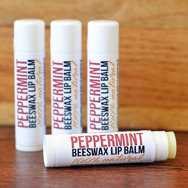 Beeswax Lip Balm | Peppermint | Lip Butter | Essential Oil | Chapstick