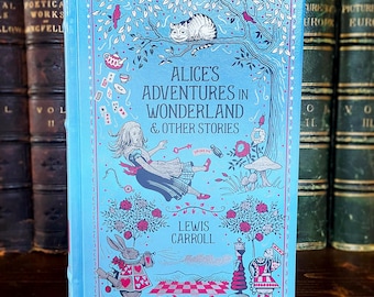 Alice’s Adventures in Wonderland, Lewis Carroll, Collectible Leather Classic, Gilded Pages, Ribbon Marker NEW