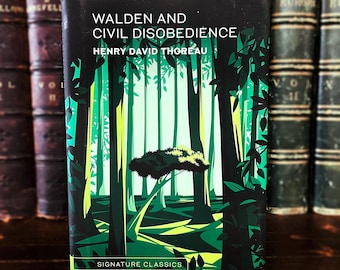 Walden and Civil Disobedience, Henry David Thoreau, Hardcover, Dust Jacket, Classic Book, NEW