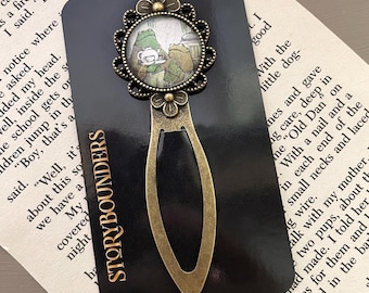 Frog and Toad, Bookmark Metal Clip, Custom Made