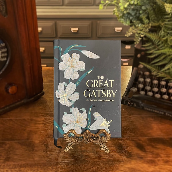 The Great Gatsby, Collectible Hardcover Classic, Gilded Pages, and Ribbon Marker