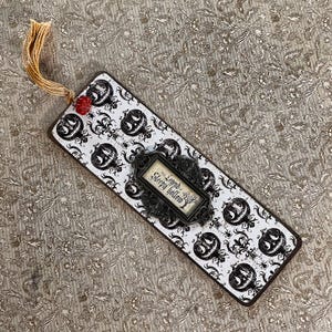 The Legend of Sleepy Hollow, Handmade Wood Bookmark with Charm, Solid Wood