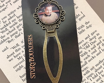 Captain Kirk, Bookmark Metal Clip, Custom Made