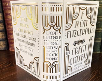 The Great Gatsby, F. Scott Fitzgerald, Collectible Classic, Bonded Leather, Gilded Pages and Ribbon Marker