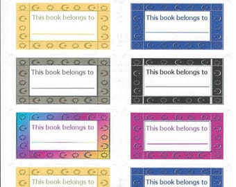 airplane book labels child