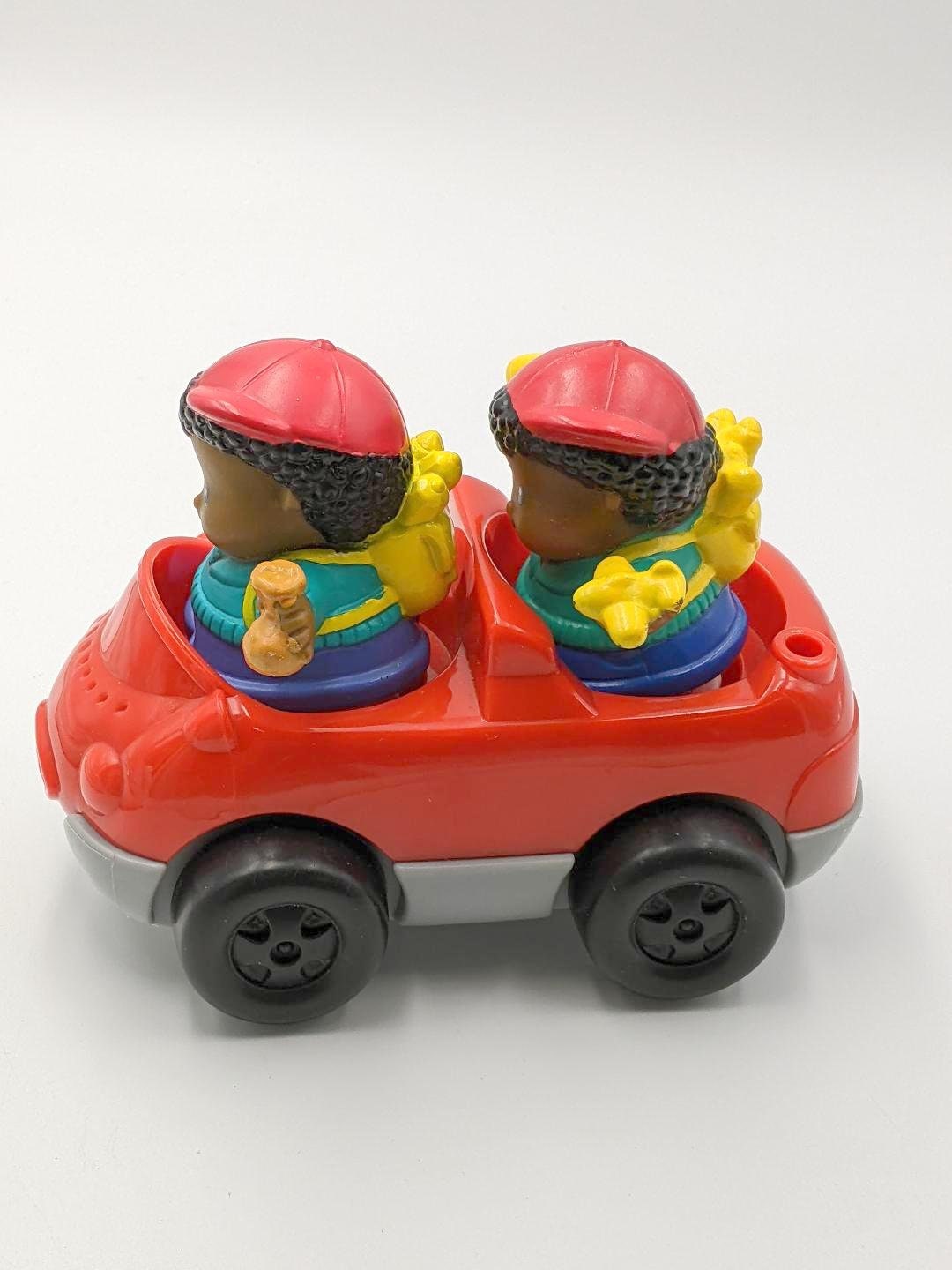 Vintage Fisher Price Little People With Car Fisher Price Figures