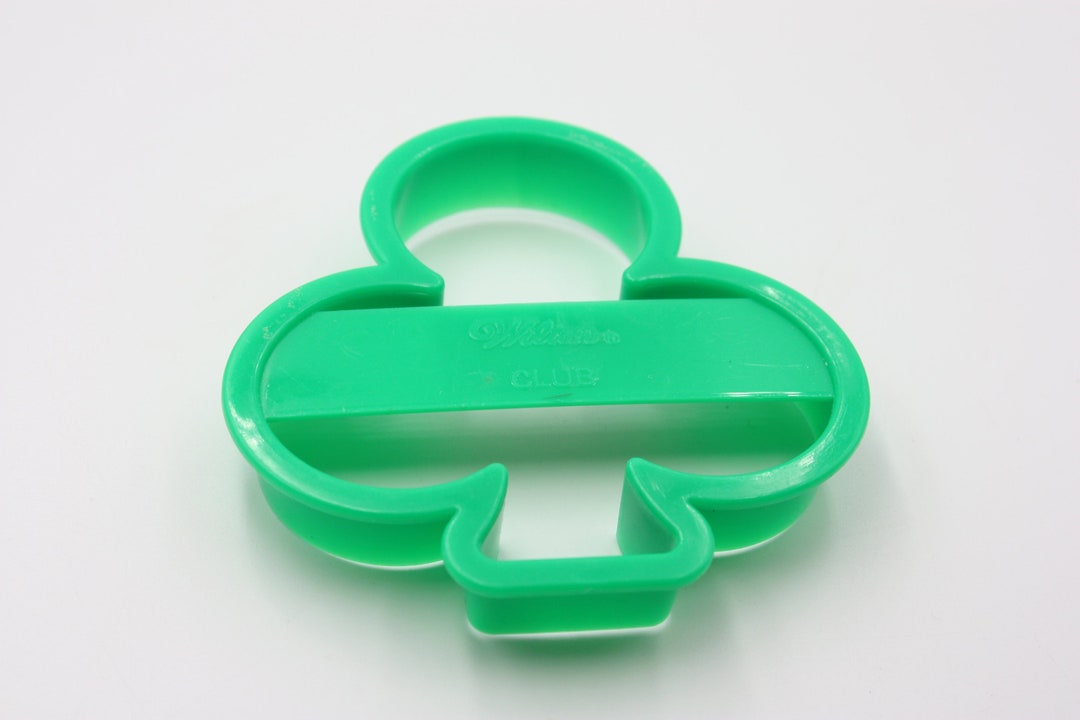 Wilton Shamrock Cookie Cutter Green Plastic Clover Cookie Cutter St