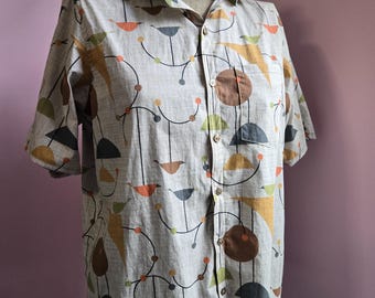 Abstract Birds Button-Down Shirt