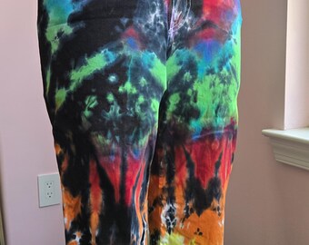 Rainbow Pride on Black Capri