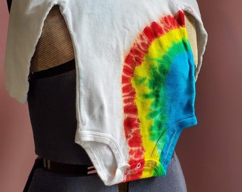 Rainbow Stripe Baby Tee