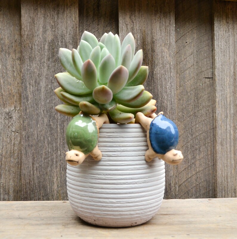 Handmade Ceramic Pot Planter Pals Ceramic Pot Hanging Animals Etsy UK