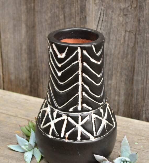 Amalfi Handmade Matte Monochrome Pottery Vase Etsy