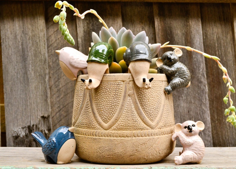 Buy Handmade Ceramic Pot Planter Pals Ceramic Pot Hanging Animals