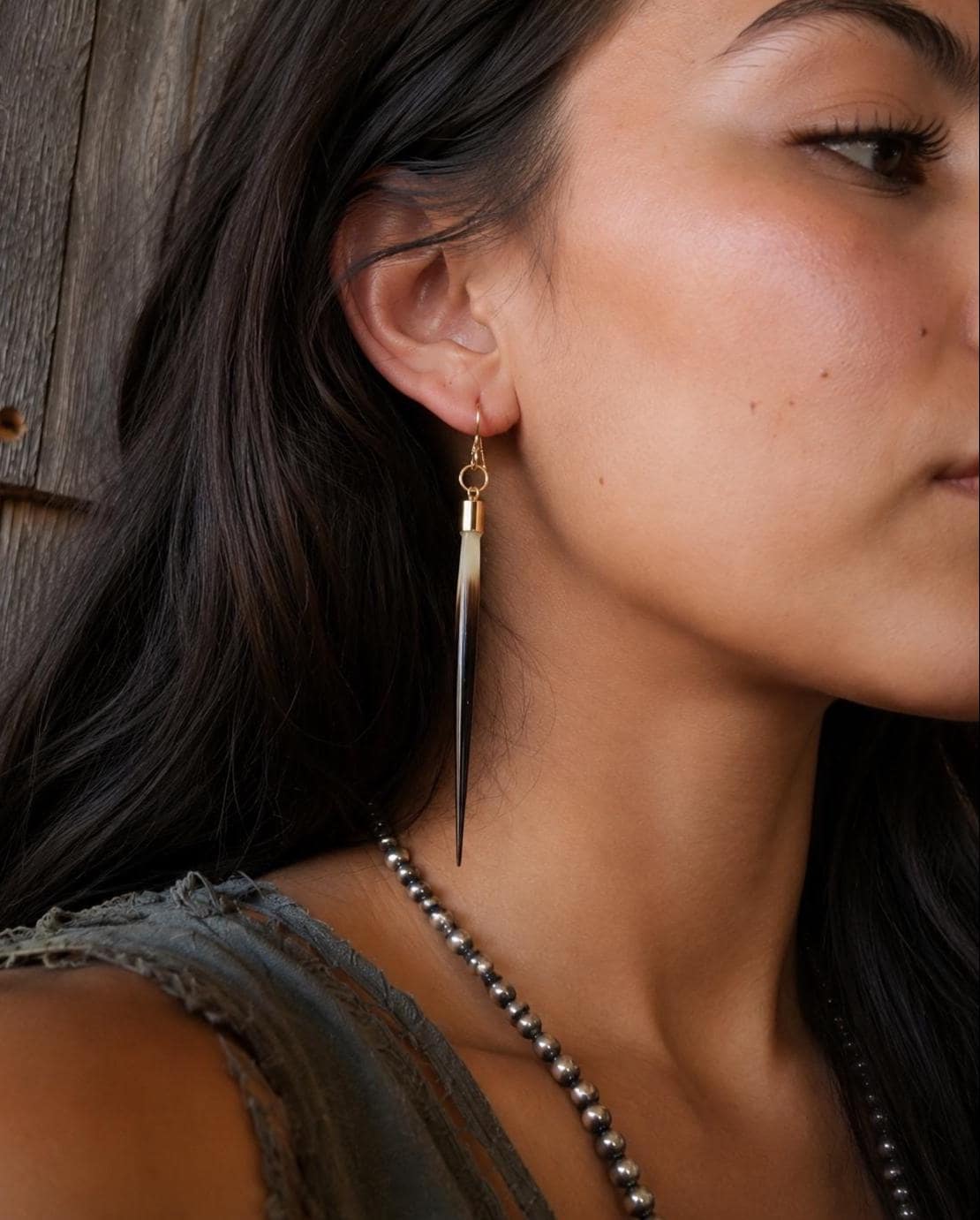 gold earrings for western dresses Hourglass Body Dresses