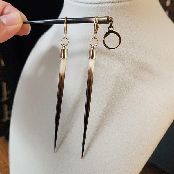 Stachelschwein Quill Ohrringe | Einzigartige Beth Dutton inspirierte Schmuckstücke