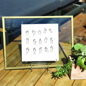 rock climbing hand holds art print