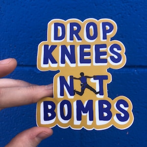 Drop Knees Not Bombs Climbing Sticker Climbing Gift