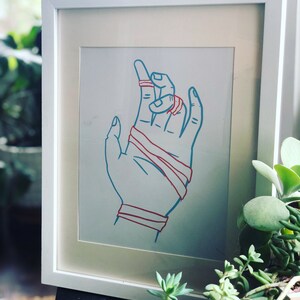 Climbing Hand Print Climber Gift