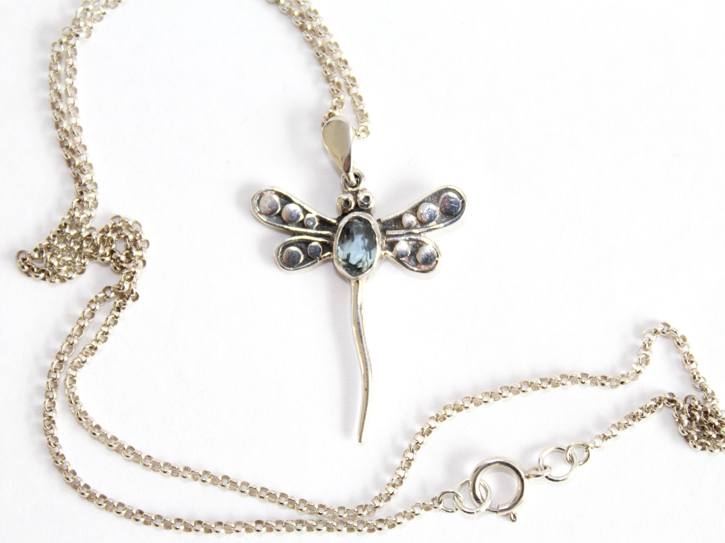 Parure Libellule Argent Et Zirconium - Collier + Boucles D'oreilles - 3 Pièces
