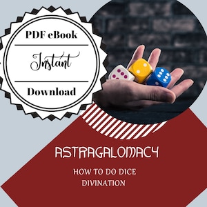 ASTRAGALOMATIE | Dés Divination | Interprétation | livre électronique | païen | Wicca | Dire la bonne aventure | Sorcière | Téléchargement instantané de PDF