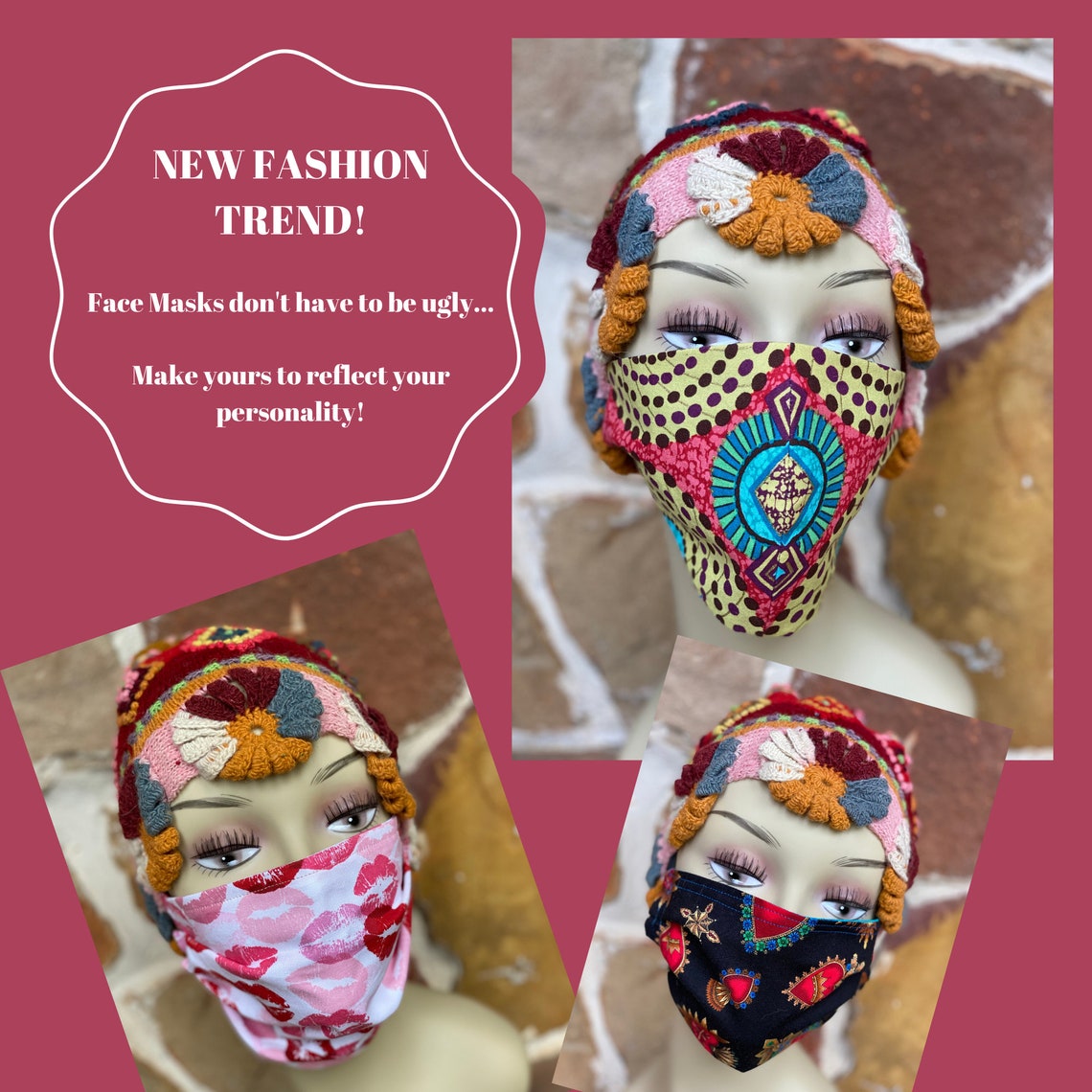 DIY Face Mask Pattern & Instructions 2 Styles Instant PDF Download - Etsy