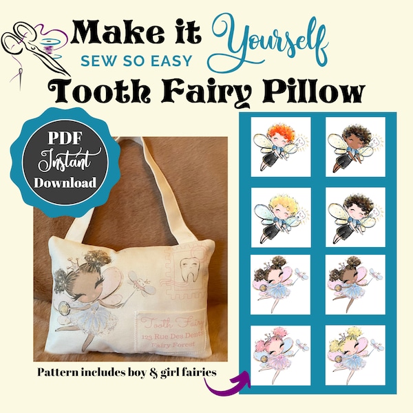 Tooth Fairy Pillow Pattern Etsy
