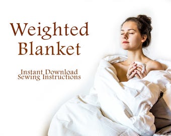 Weighted Blanket Sewing Instructions | Throw | Instant PDF Download