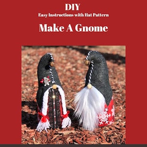 Make A Gnome DIY Instructions and Pattern - Instant PDF Download