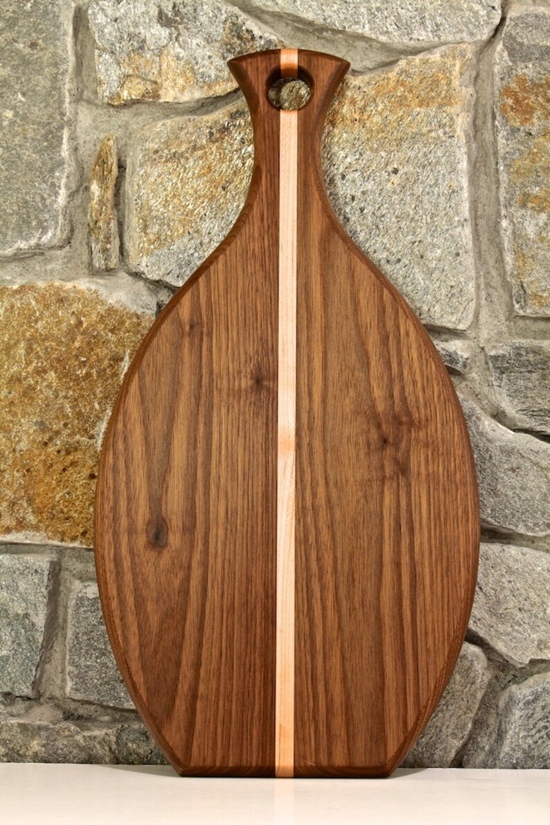 Large Gourmet Paddlestyle Wood Cutting & Serving Board in Etsy Canada