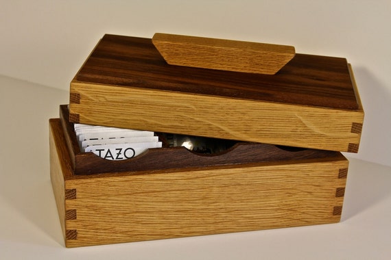 Tea Bag Organizer / Tea Bag Storage / Wood Tea Box | Etsy