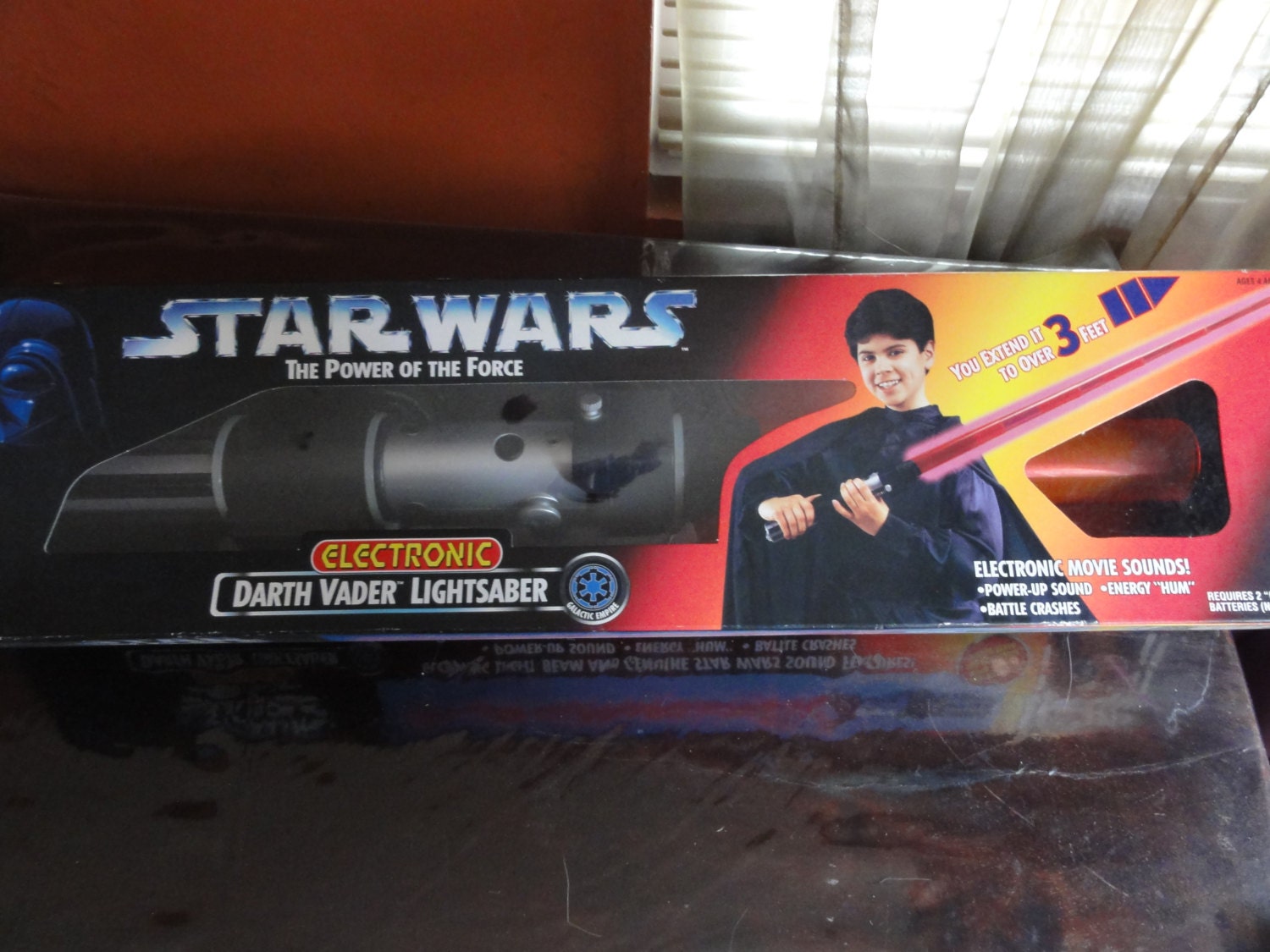 Vintage Star Wars Darth Vader Lightsaber Red Kenner 1995