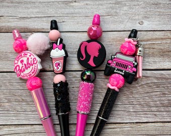 Barbiecore Beaded Pens | Set of 4 | Gift for Her