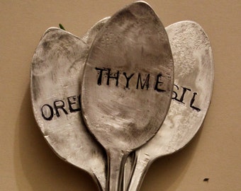 8 - Herb Garden Spoon Markers - Mother's Day - Herb - Herbs - Plants - Indoor Plants - Holidays - Garden - Markers - Herb Markers