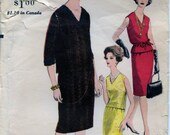 SALE 1950s Vogue 5727 Misses 39 Two Piece Dress Sewing Pattern CUT