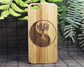 Tree of Life iPhone 8 Case. Eco-Friendly Bamboo Wood Cover. Yin Yang Symbol Spirituality Zen Underword Cosmos. Celtic Irish iMakeTheCase