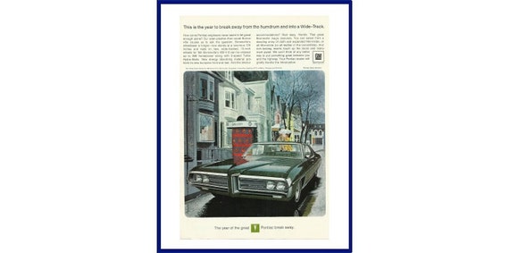 1969 Pontiac Bonneville Automobile Original 1968 Vintage Color Etsy 1969 Pontiac Bonneville Automobile Original 1968 Vintage Color Etsy