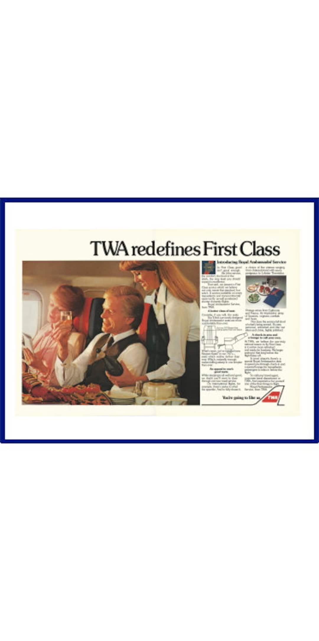 TWA / Trans World Airlines Original 1981 Vintage Color Print ...