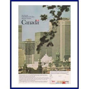 Expo 67 Montreal Quebec Canada Original 1967 Vintage Color Print Ad - World's Fair "The Universal and International Exhibition of 1967"