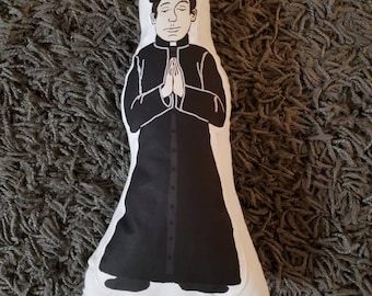 Father McCarthy Plush Toy: Catholic Priest Doll with Green Vestment