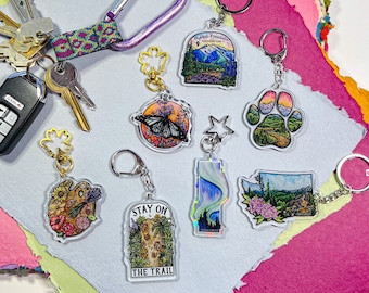 Double-Sided Acrylic Artist Keychain, High Quality and Beautiful Designs