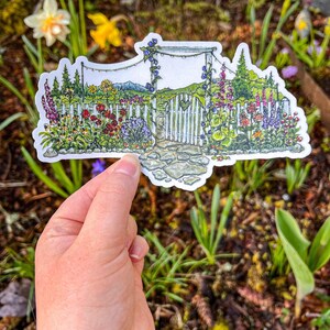 I’d Rather Be In My Garden Sticker, 3” Vinyl Die Cut Sticker, Waterproof and Dishwasher Safe image 5