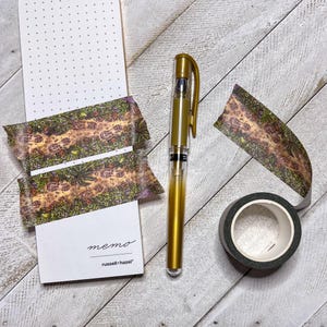 Boot Print on the Forst Floor Washi Tape, Wide Single Roll, 3cm Wide by 10m Long, Hiking and Outdoor Adventure