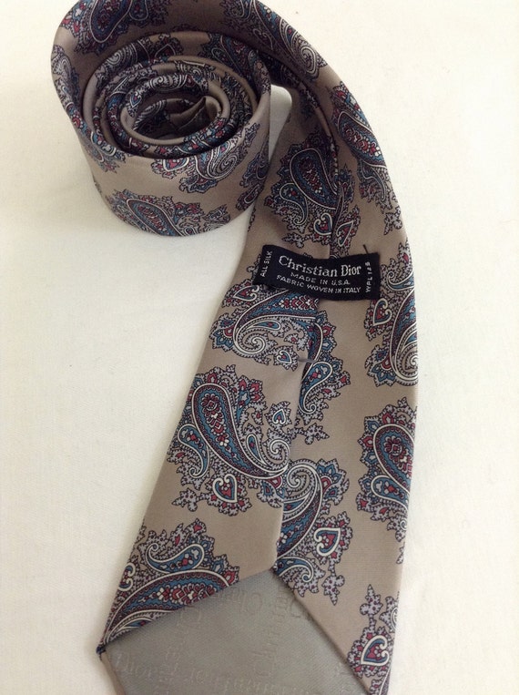 Vintage Christian Dior Monsieur Paisley Tie - image 3