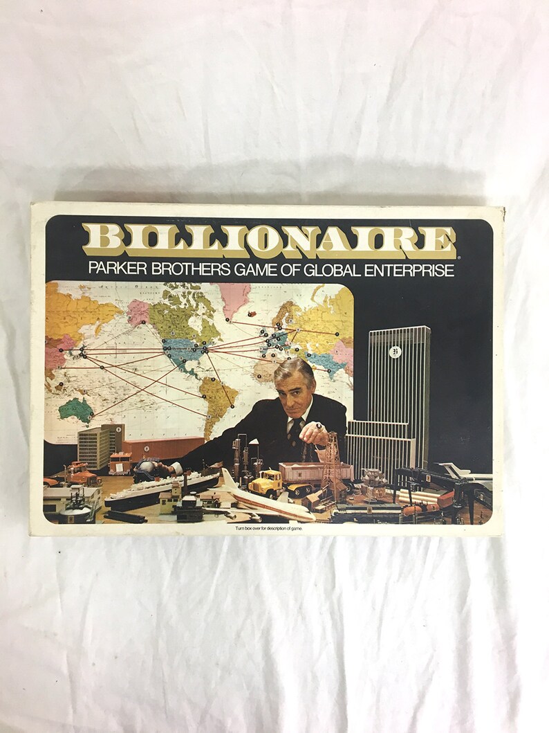 Vintage Billionaire Board Game ca. 1973 Etsy